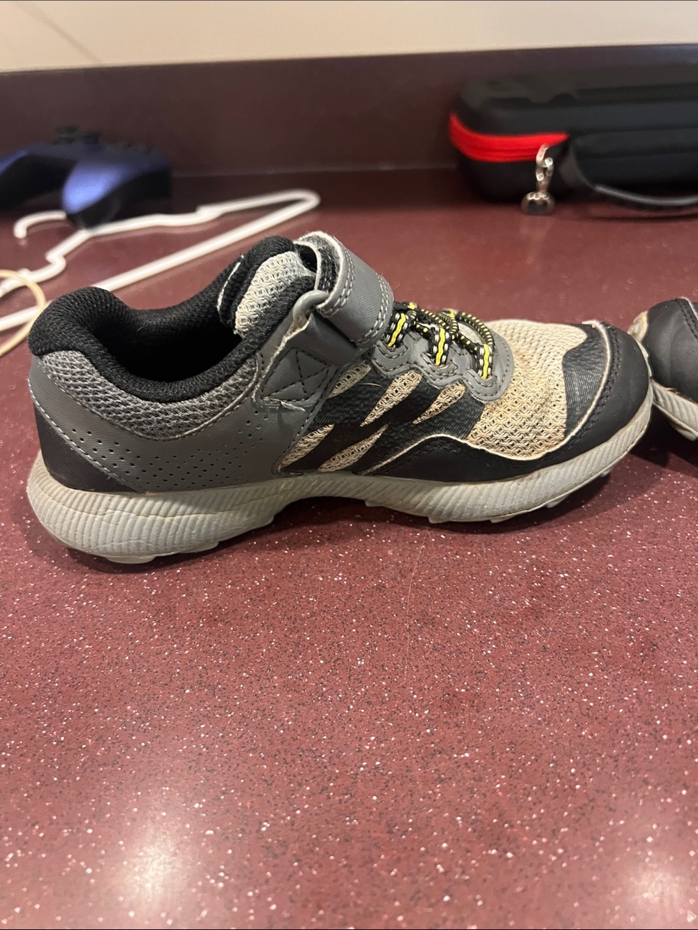 Merrell Kids Gray and Black Sneakers - Picture 7 of 8